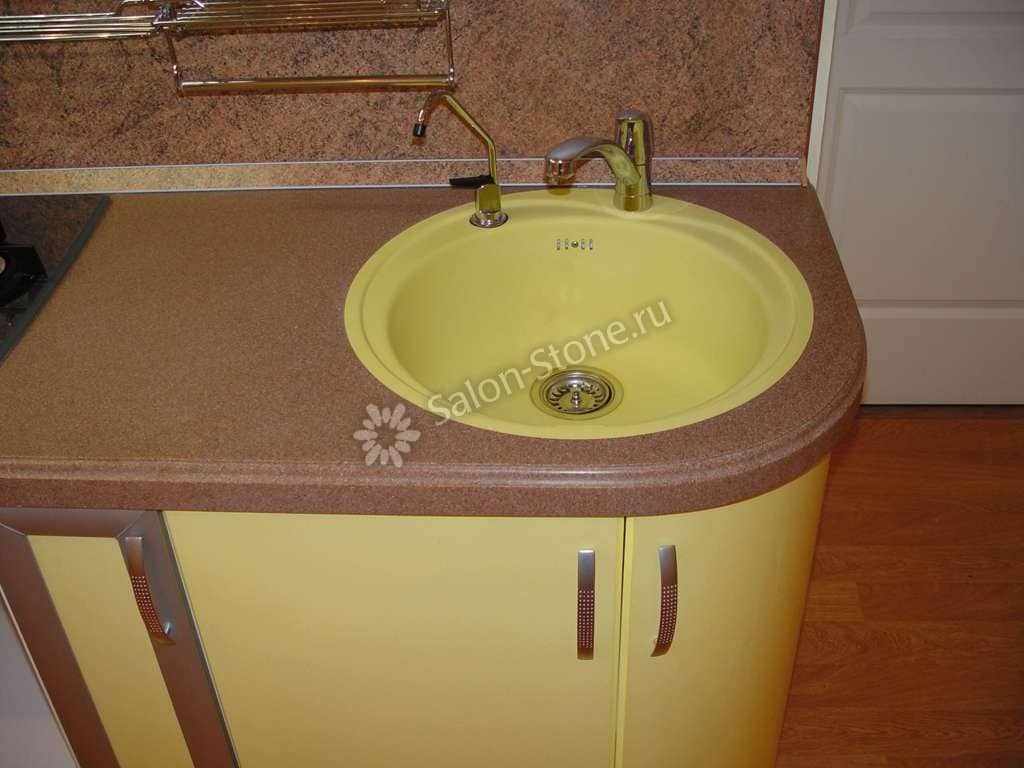 Раковина на кухню Corian Imperial Yellow